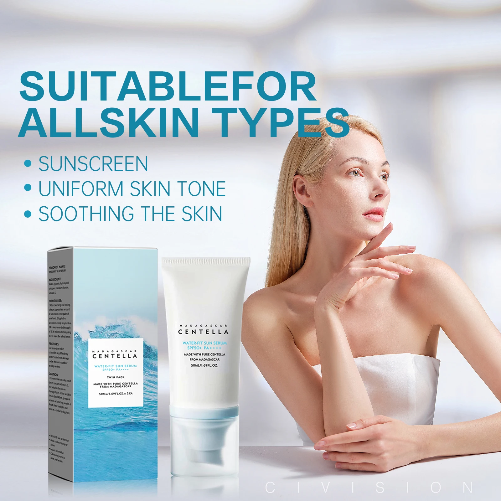 2/1 szt. Krem przeciwsłoneczny – Skincare Basic recenzja i cena